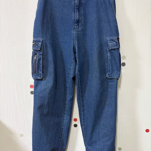 할리데이비슨 카고 데님 조거팬츠