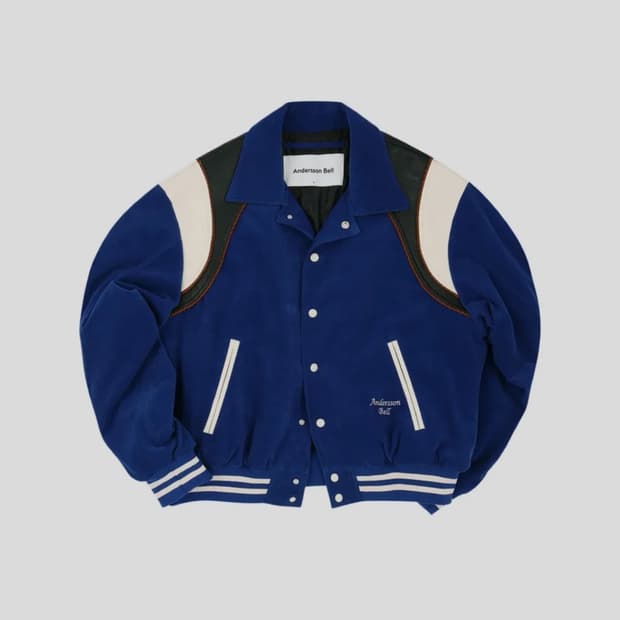 앤더슨벨 코듀로이 바시티 자켓