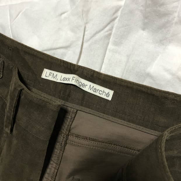 1) LFM 카키브라운 코듀로이 팬츠