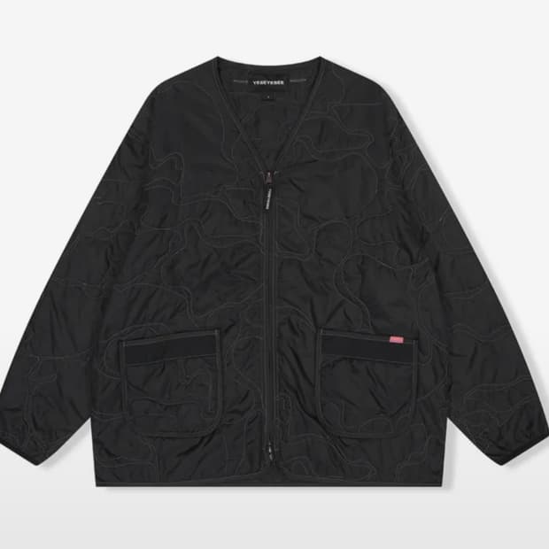 예스아이씨 퀄팅 자켓 패딩 점퍼 블랙