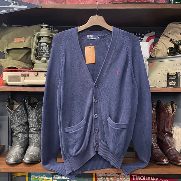 90s 폴로 랄프로렌 클래식 가디건 니트 스웨터 N410