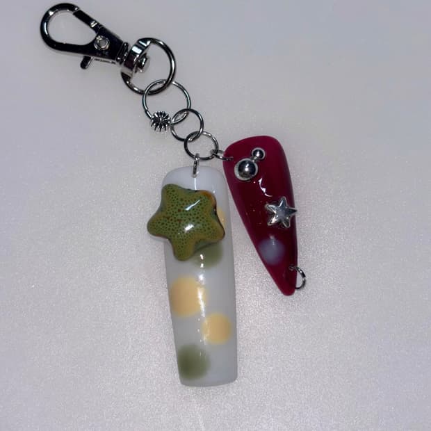네일 팁 키링 nail tip keyring 