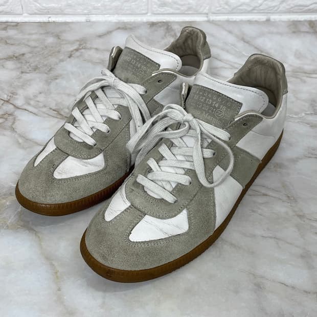 메종 마르지엘라 GAT 스니커즈 41 그레이 화이트