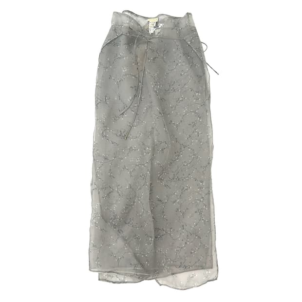 Krizia Silk Wrap Skirt/ 42
