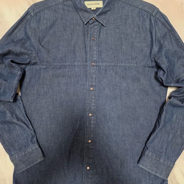 솔리드옴므 데님 셔츠