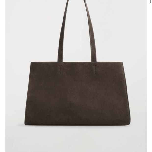 코스 스웨이드 토트백