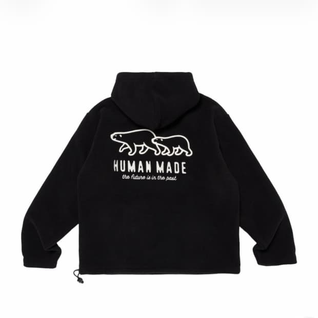 [XXL] 휴먼메이드 플리스 후드 블랙