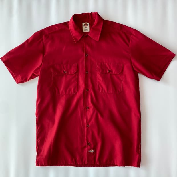 디키즈(Dickies) 워크 웨어 쇼트 슬리브 포켓 셔츠