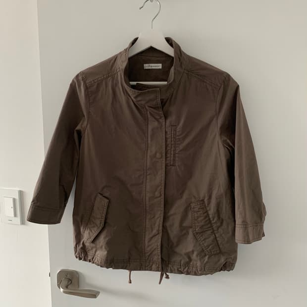 브라운 코튼 점퍼