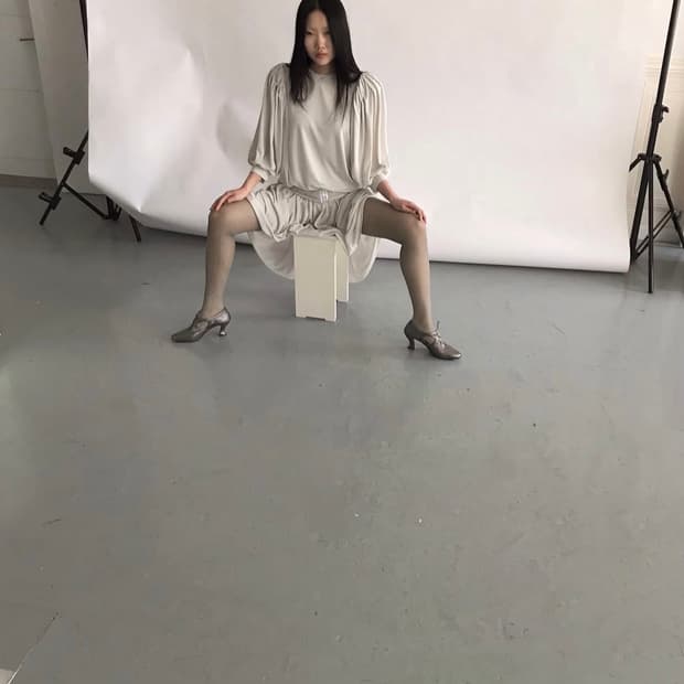 Eonts art nouveau dress 세이지그린