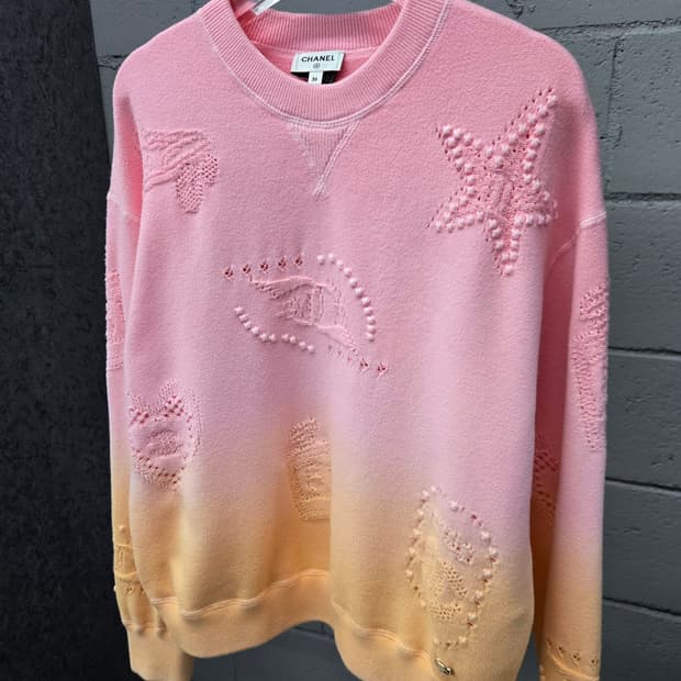 샤넬 크루즈 CC로고 그라데이션 니트 맨투맨 36