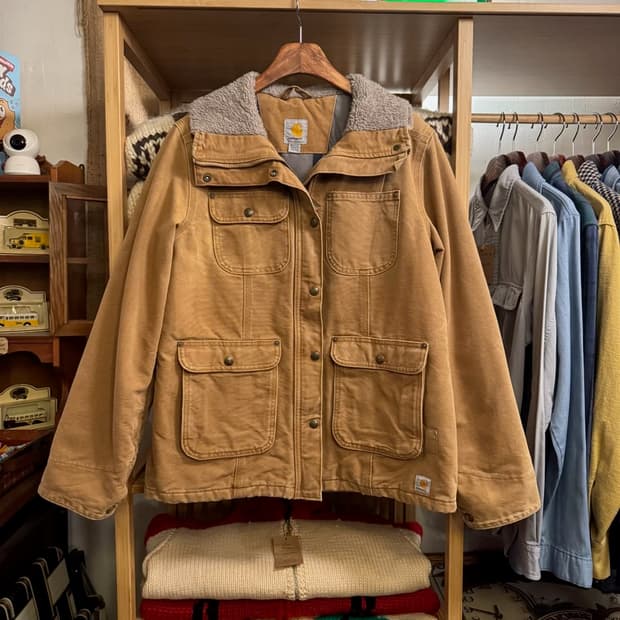 칼하트 셰르파 빈티지 머스타드자켓