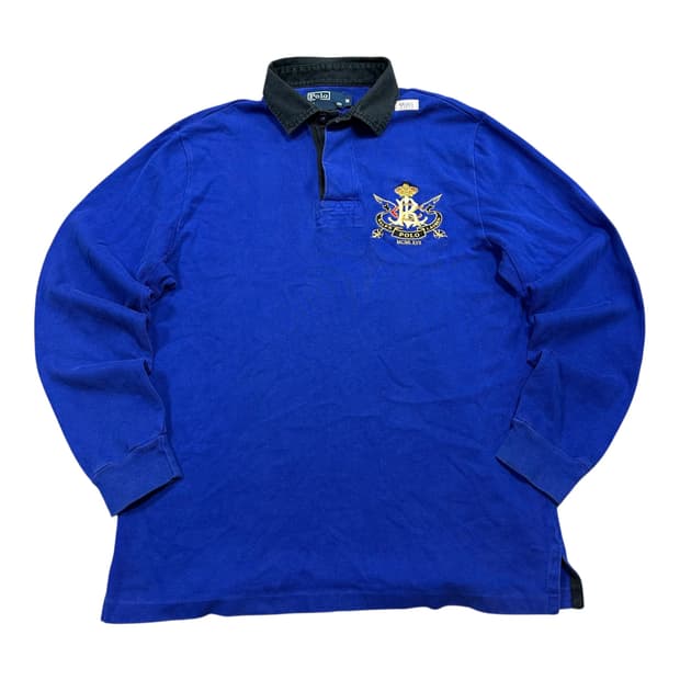 ✨ (바배) 폴로 랄프로렌 커스텀핏 럭비 카라 롱슬리브 