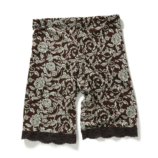 [F]퍼버즈 25fw Lace Trim 쇼츠/브라운