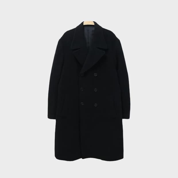 요지 야마모토 X A.A.R 울 혼방 더블 코트 63974