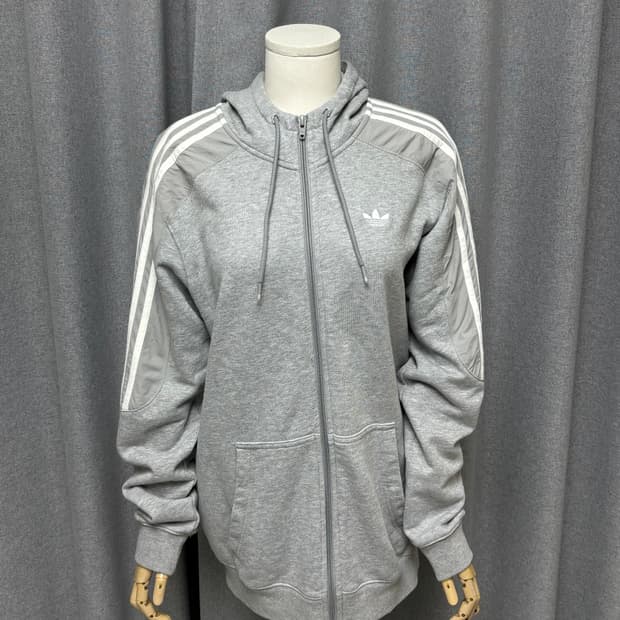 아디다스 그레이 파이어버드 투웨이 집업 져지