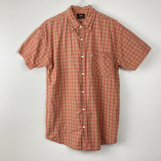 리바이스 체크패턴 반팔 셔츠 L-XL  