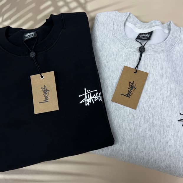 ((새상품)) 스투시 기모 베이직 맨투맨