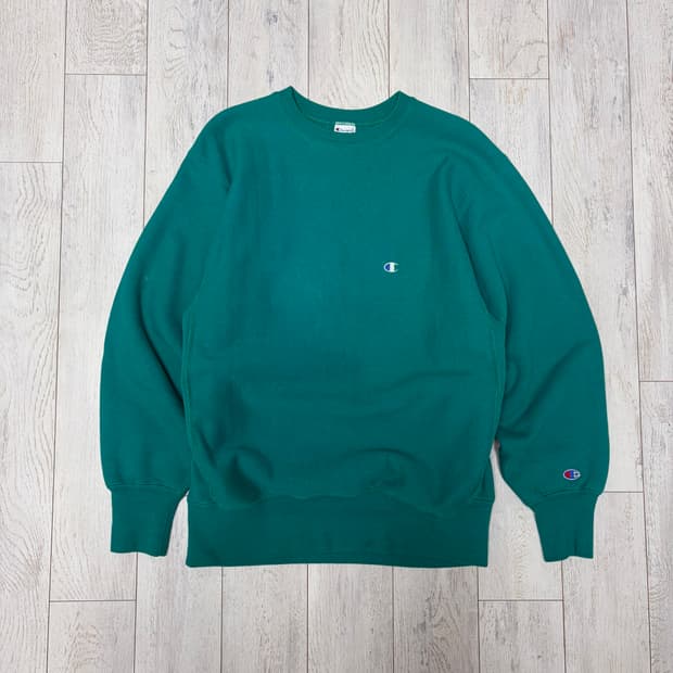 90s 챔피온 스웻셔츠 민트
