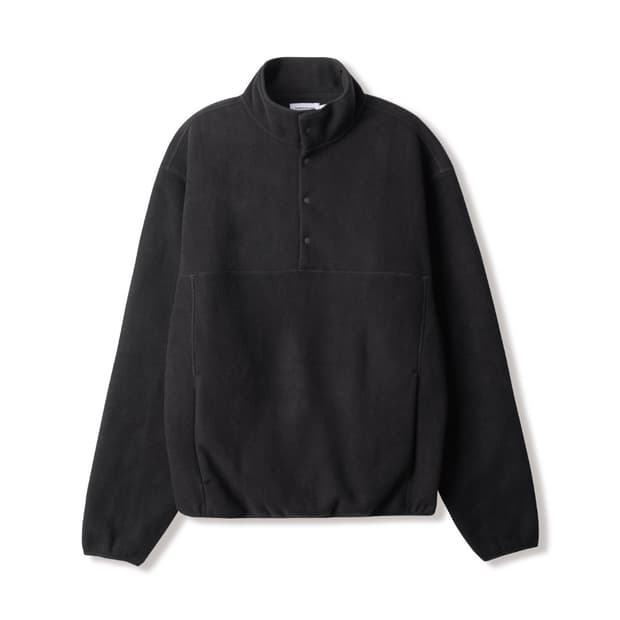 [2] 스테디에브리웨어 sew 릴렉스드 플리스 풀오버 블랙