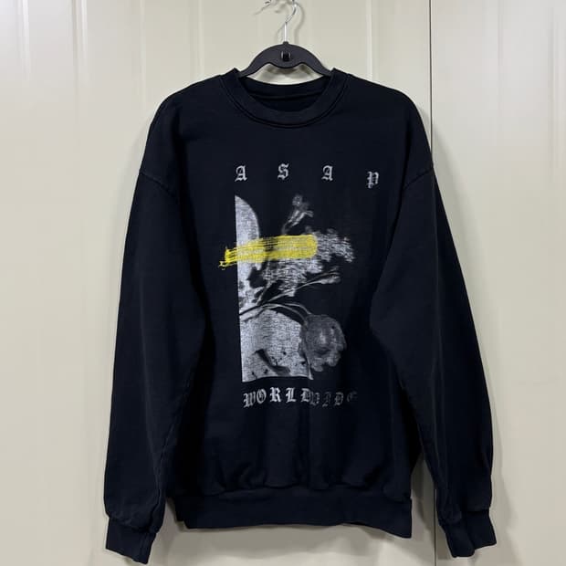 에이셉 라키(A$AP Rocky)투어 머천다이즈 스웻셔츠