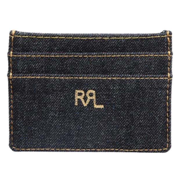 rrl 더블알엘 카드 홀더 인디고 데님 지갑