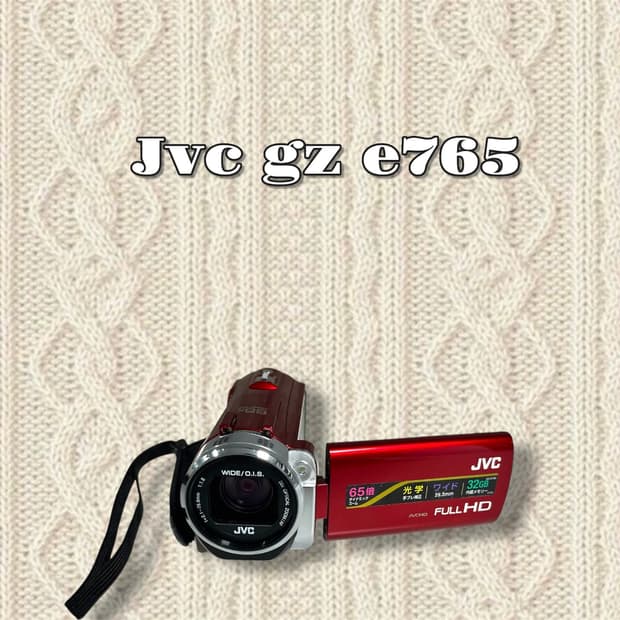 찐득템가/ 플래시 기능 보유/ jvc gz e765 빈티지 캠코더
