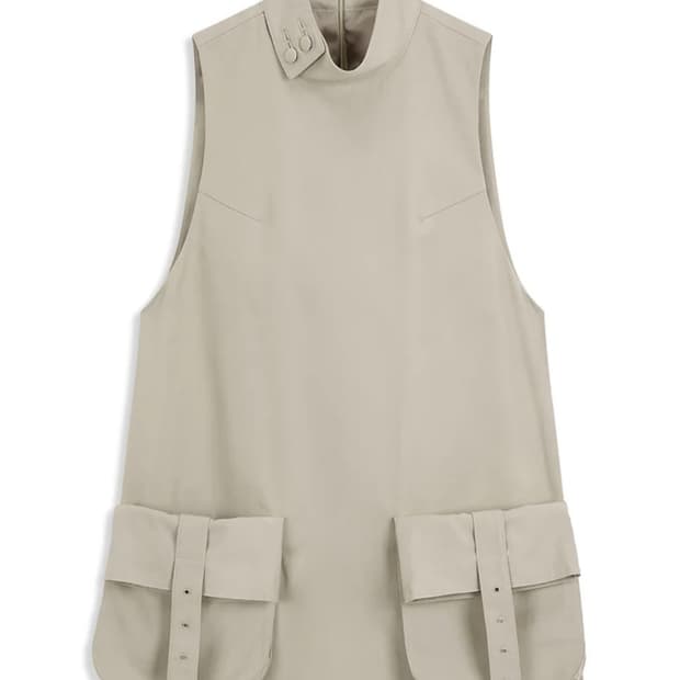 오픈와이와이 카고 포켓 미니 드레스 베이지