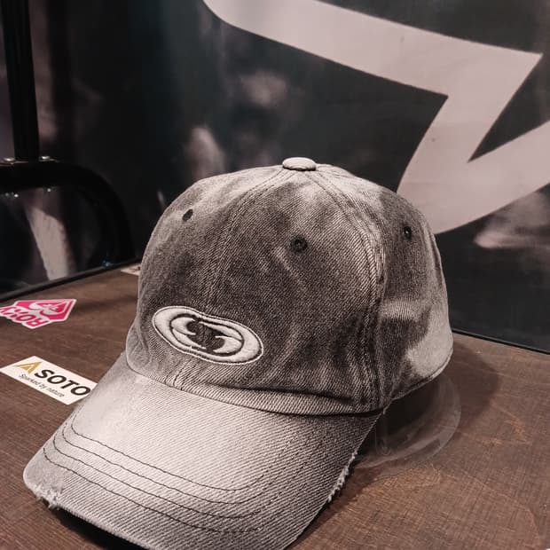 GRAILZ DENIM OVAL LOGO CAP