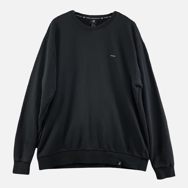 캉골 블랙 남자 맨투맨 XL N7521