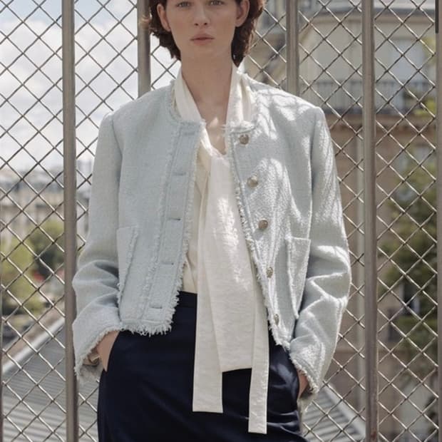 루에브르 트위드 자켓 