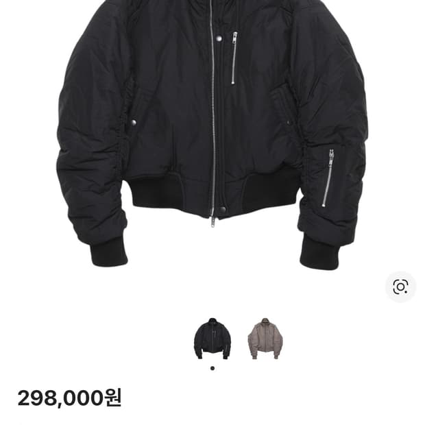 알렌느 하이넥 봄버 자켓 블랙 1