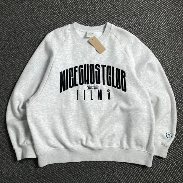 나이스고스트클럽 박시핏 빅로고 스웻 맨투맨o 4999