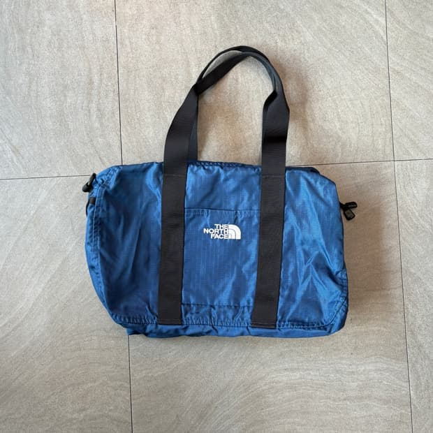 노스페이스 블루 나일론 숄더백 가방