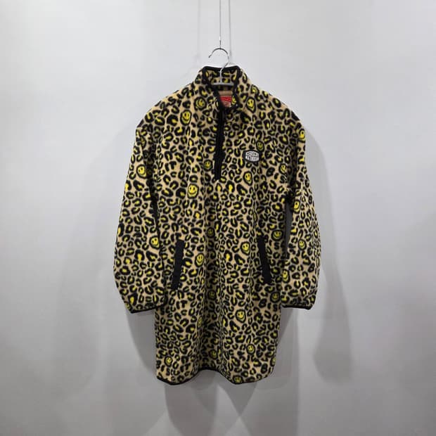 아이스비스킷 풀오버 하프집업 플리스 원피스 145