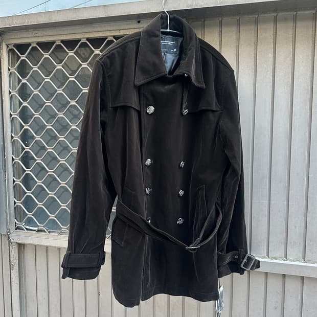 Roushatte glossy double breasted jacket