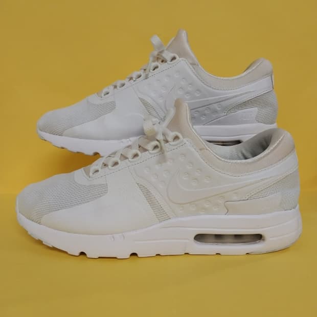 남성 나이키 에어맥스 제로 에센셜 트리플화이트 런닝화,운동화 (265)