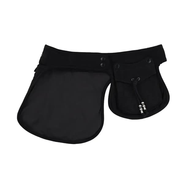 코이세이오 스웨이드 벨트백 블랙