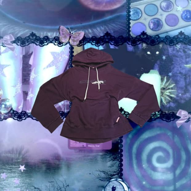 올댓케잌 올댓캣츠 딥퍼플 후드티