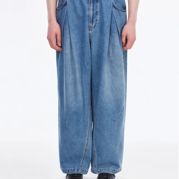 송지오옴므 라이트 와이드 데님팬츠