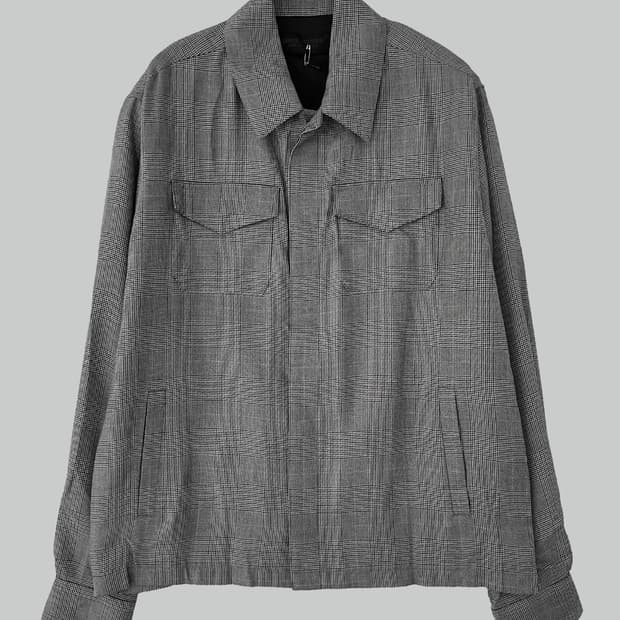 언더커버 20ss 체크 자켓