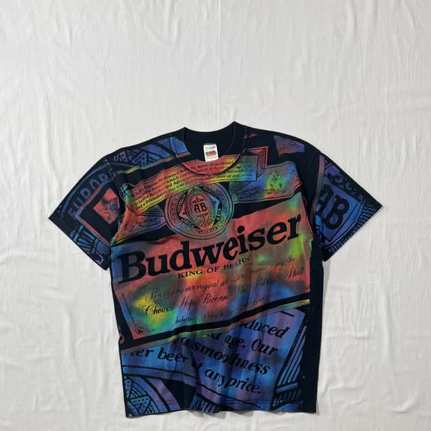 90‘s 버드와이저 budweiser 올프린트 반팔티