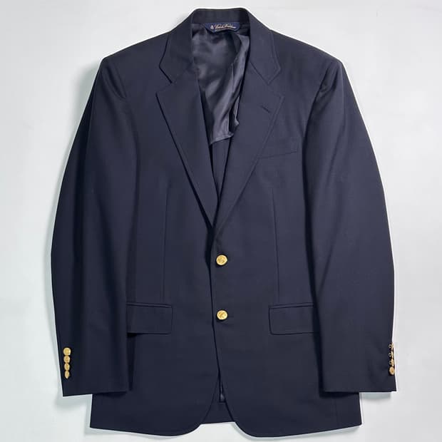 브룩스 브라더스 울 금장 2B 블레이저