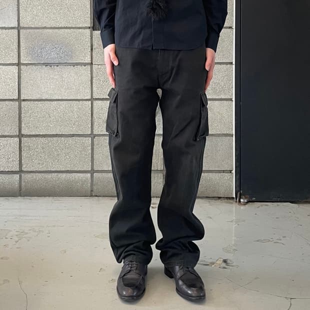 꼼데가르송 옴므 워시드 카고 팬츠