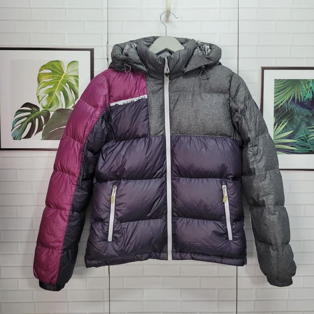 코오롱스포츠 700필파워 구스다운 양면 후드 패딩 자켓 90사이즈