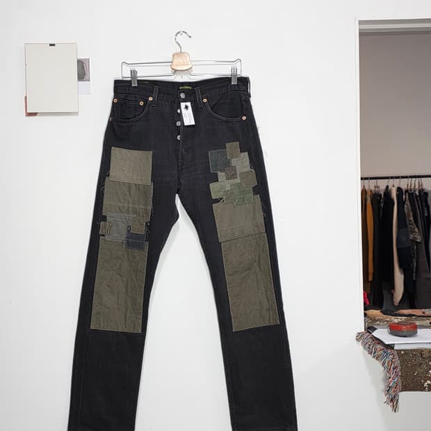 Levi's 501 patchwork pants by RIGGERMADE