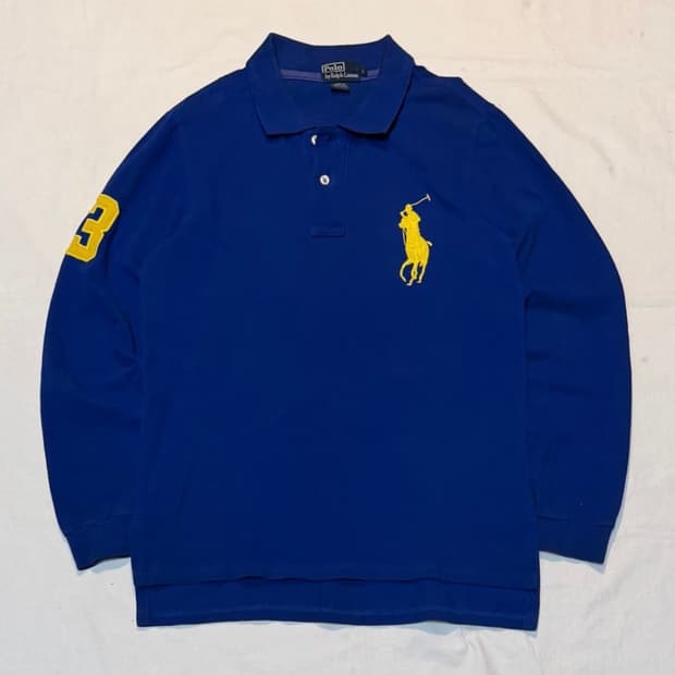 폴로 랄프로렌 빅포니 블루 카라티 롱슬리브