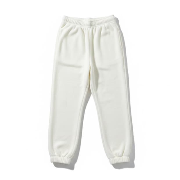 배드블러드 아이보리 플리스 조거팬츠