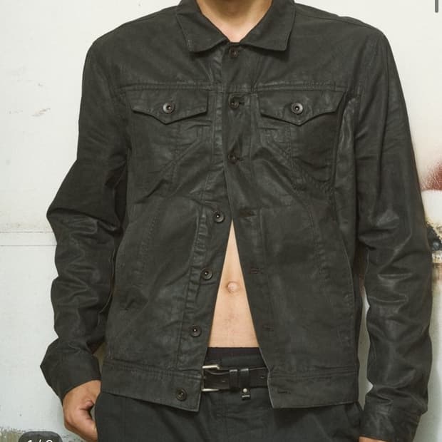 (새상품)보더 왁스 트러커 자켓 블랙