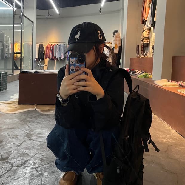폴로 랄프로렌 빅포니 블랙 캡 H385